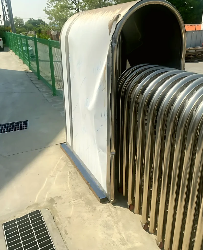 괴산군 자바라 용접 시공 사진 1