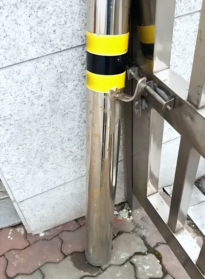 영월군 주차 안전 유도 용접 시공 사례