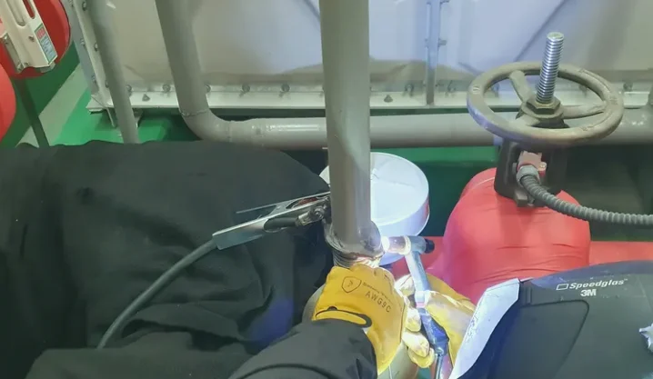 덕산읍 소방 스프링클러 배관용접 시공 사진 2