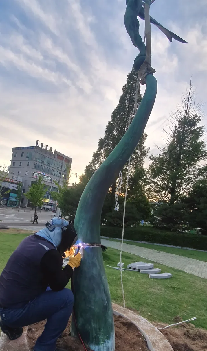 논산시 구조물 특수 용접 시공 사진 1